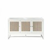James Martin Vanities Athens 60in Double Vanity Cabinet, Glossy White E645-V60D-GW